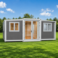 Maison conteneur portable à structure en acier, modulaire, pour logement de travailleurs à distance et utilisation sur les chantiers de construction.
