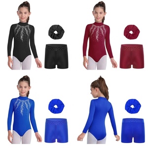 <span class=keywords><strong>Tenue</strong></span> <span class=keywords><strong>de</strong></span> danse pour filles : justaucorps avec short et bandeau pour la <span class=keywords><strong>gymnastique</strong></span>, le patinage artistique et les spectacles sur scène - Product Image 1