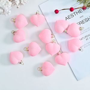 Cross-border New Special-Shaped Flocked Heart Plastic Creative Shatterproof Reusable <b>Hanging</b> Ornaments 3-Color <b>Christmas</b> <b>Trees</b> - Product Image 2