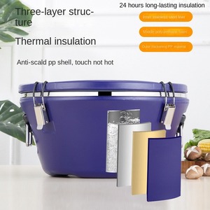 Ensemble de bacs à boissons modernes en métal en acier inoxydable injection pour le camping porte-bouteille de boisson vin bière refroidisseur de stockage des aliments - Product Image 6