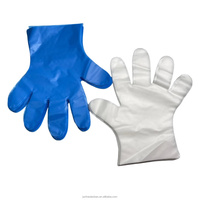Gants jetables personnalisés en PEHD épais, antidérapants, imperméables, pour la manipulation des aliments rapides et l'utilisation en cuisine, sans poudre, sans silicone, 26 cm, avec logo