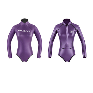 Best Quality Imported <strong>Yamamoto</strong> and Jako Neoprene Long Sleeve Grey Color <strong>Wetsuits</strong> for <strong>Freediving</strong> for Women - Product Image 4