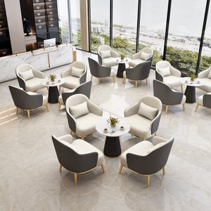 Sillón de Diseño Nórdico con Estructura Metálica, Muebles para el Hogar, Dormitorio de Hotel, Sillón de Cuero Moderno y Lujoso para Sala de Estar - Product Image 4