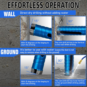 Dry <strong>Core</strong> <strong>Drill</strong> <strong>Bit</strong> Laser Welded Diamond <strong>Core</strong> <strong>Drill</strong> <strong>Bit</strong> for Reinforced Concrete Brick Masonry - Product Image 5