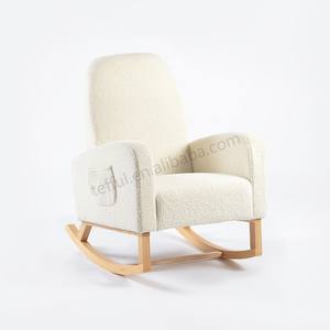 Modern Comfortable Beige <b>Wooden</b> <b>Rocking</b> <b>Chair</b> for Home Office Living Room Hotel Bedroom Hospital Use-Designed for Mum - Product Image 1