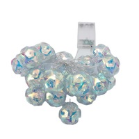 Lumière LED à piles 3D boule de rose miroir pour chambre à coucher patio fête mariage décoration de fête lumières LED de fête