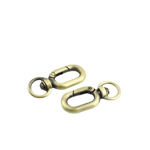 Mousquetons pivotants <span class=keywords><strong>en</strong></span> alliage de zinc résistants de 14*38mm fermoirs de déclenchement <span class=keywords><strong>en</strong></span> forme de <span class=keywords><strong>U</strong></span> <span class=keywords><strong>pour</strong></span> sac à main sangle porte-clés accessoires de quincaillerie - Product Image 5