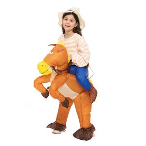 Disfraz Inflable de Caballo para Niños, Divertido Disfraz de Animal para Fiestas de Halloween y Navidad 2026 - Product Image 2