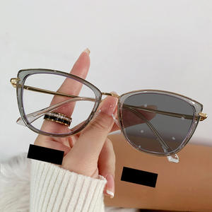 Lunettes optiques de créateur photochromiques et anti-lumière bleue, <span class=keywords><strong>monture</strong></span> bleue, œil de chat, lunettes de vue pour femmes, <span class=keywords><strong>monture</strong></span> de lunettes de créateur - Product Image 4