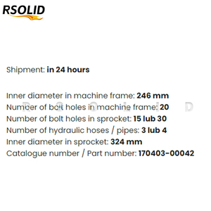 Motor de Traslación Final Rsoliddiesel 170403-00042 para Excavadora DH220, Piezas de Maquinaria de Construcción, Tren de Rodaje Hidráulico - Product Image 4