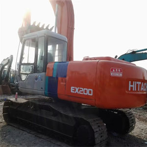 HITACHI เครื่องขุด EX200-3มือสองไฮดรอลิกตีนตะขาบแบบตีนตะขาบมีมอเตอร์ปั๊มสองมือ - Product Image 6