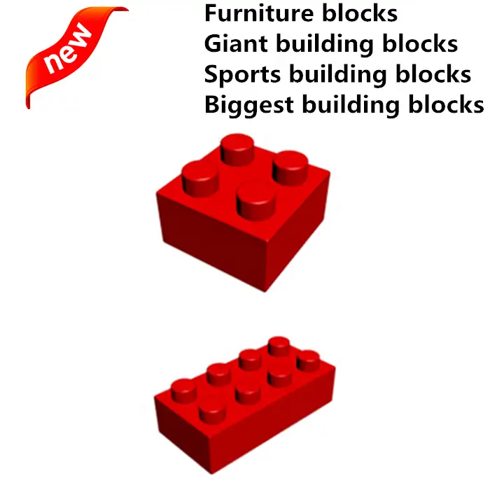 Bloques de construcción de muebles gigantes para niños, juguetes de bloques de construcción deportivos grandes, juguetes de Lego nuevos de China, bloques grandes (NO.PA0037)