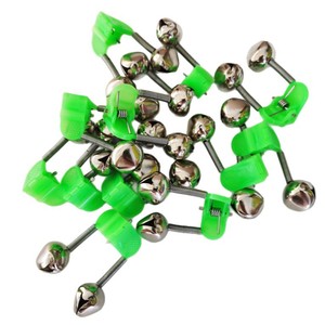 Alarme sonore pour canne à pêche en spirale avec clip en plastique et fonction de lumière nocturne pour la pêche - Product Image 3