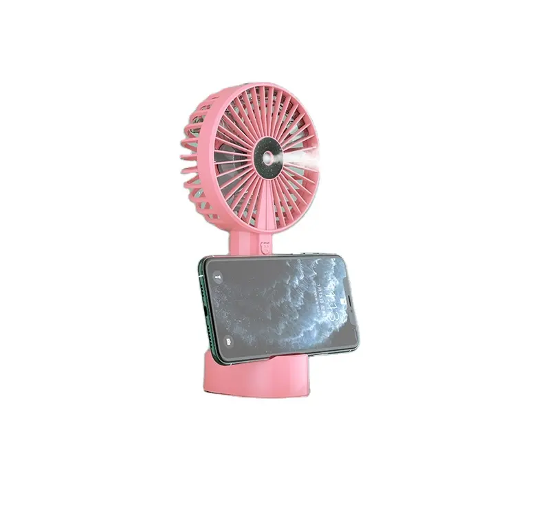 Air cooling electric hand fan Mini usb cable charging rechargeable handheld cooler with spray detachable portable hand held fan