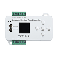 Contrôleur de temps d'éclairage d'aquarium DC 12V 24V 8CH PC Programmable Fish Tank LED Strip time programme Dimmer TC420 TC421 Controller