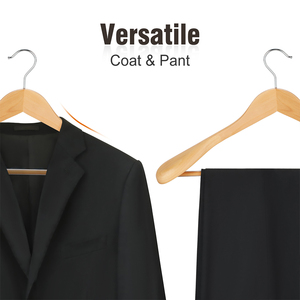 Zware Extra Brede Schouder Houten Pak Kleerhangers Voor Jas En Overjas - Product Image 6