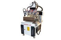 Machine de gravure CNC à 4 têtes et 4 axes MA6060-4R pour la sculpture sur bois 3D, machine de gravure CNC multi-broches avec système rotatif
