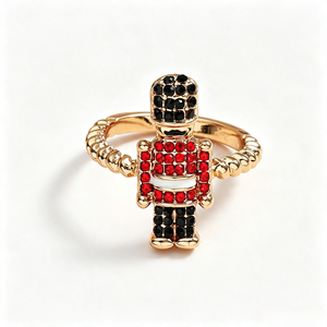 Anello a Forma di Schiaccianoci per Donne, Design Creativo in Stile Cartone Animato, Accessorio da Dito per Uso Quotidiano - Product Image 3