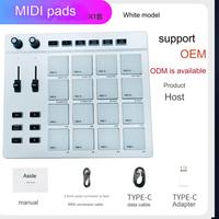 Customized Logo MIDI Controller Electronic Music Cube MIDI Pad Portable DJ Music RGB Arranger Keyboard Controller