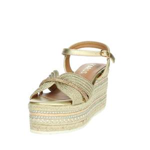 Sandales compensées dorées Ikaros pour femme, à plateforme et lanières, chaussures d'été - Product Image 6