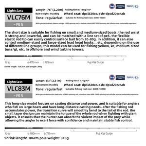 <span class=keywords><strong>Canne</strong></span> à pêche en carbone EVA en 2 sections pour la pêche en mer, 2,29 m 2,51 m, puissance élevée, pour bateau, support de lancer, personnalisation OEM, logo sur mesure - Product Image 4