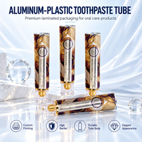 Tube de dentifrice imprimé sur mesure, design intégral, emballage cosmétique pour la promotion de la marque