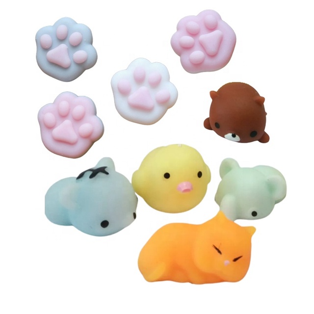 Custom  Mochi Cute Mini Soft Stress Relief Toys Squeeze Mochi Animal Squishy Fidget Squishy Mini Mochi Toys for Kids
