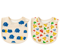 Bavoirs pour bébés nouveau-nés du Danemark, garçons et filles, lot de 2, en coton doux, antibactériens, écologiques, absorbants, lavables en machine
