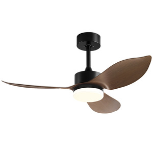 Modern Minimalist Ceiling Fan Light With Led Fixed Blade For Living Room Bedroom - Product Image 3