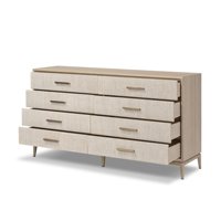 Commode de luxe moderne en bois, table de designer à 8 tiroirs pour la maison, l'hôtel, les ensembles de chambre parentale, mobilier de luxe