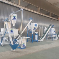 Machine de production et de pressage de granulés d'aliments pour animaux (poulets, porcs, poissons, bovins) 2TPH, stable et efficace, pour l'alimentation du bétail et des ruminants