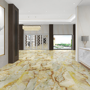 Azulejo de suelo de mármol con umbral de piedra de lujo Foshan 600x1200, azulejo de Jade de cerámica amarilla, ladrillo refractario para baño, sala de estar/comedor - Product Image 2