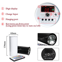 Bothlighting 15W RGBWA UV Projecteur LED DMX sans fil Chroma Cannon à piles pour DJ, bars, mariages et événements