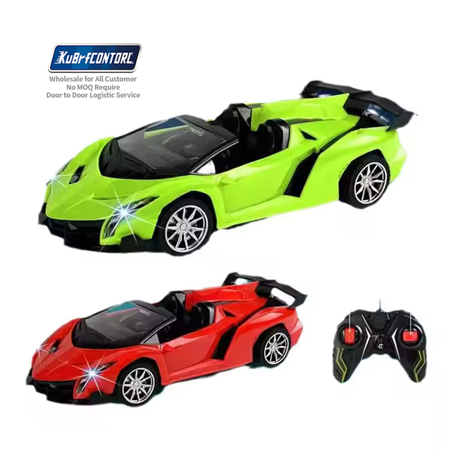 1:18 Four-Way Convertible Sports Children's Remote Control Car Simulated Luminous Electric Racing Model Remote Control Sedan