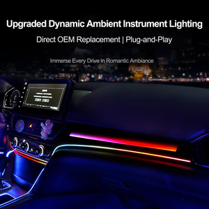 Rhythm Car Light Kit Dream Color RGB <span class=keywords><strong>LED</strong></span> Strip Truck SUV Lampe intérieure Porte Bienvenue Lumière pour APP Control <span class=keywords><strong>12V</strong></span> 5W 180 jours - Product Image 3