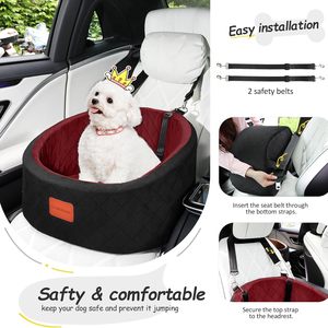 Asiento de coche para mascotas para perros grandes y medianos, lavable, cama para perros, asiento trasero de coche, transportín de viaje, sofá para gatos - Product Image 3