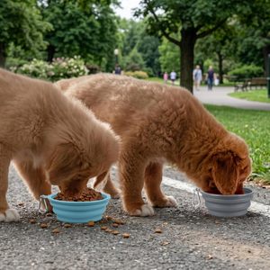 Custom Collapsible Water Food Dog Bowl <b>Slow</b> <b>Feeder</b> Silicone Pet Travel Bowl With Carabiner - Product Image 6