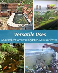 عينة مجانية ، شبكة Ama-zon الأكثر مبيعًا للصيد ، شباك صغيرة كبيرة للزواحف ، شباك تربية الأسماك ، شبكة حوض السمك البلاستيكية ، مقشدة - Product Image 4