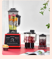Blender multifonctionnel 3L 6 en 1, mixeur, robot culinaire, blender 3 en 1, machine à smoothies, usage intensif, commercial, 9500w