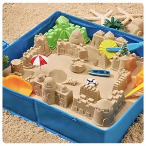 Fai da te eco-friendly gioco sabbia 500g spazio castello stampo per sabbia magica divertente colorato modellazione sabbia per bambini giocattoli educativi - Product Image 5