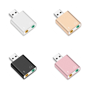 3D Card âm thanh USB điều khiển giao diện bên ngoài âm thanh Card âm thanh ảo 7.1 kênh 3.5mm hộp màu USB 2.0 máy tính xách tay nhỏ kho - Product Image 6
