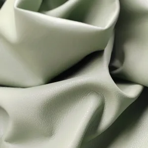 New Process 1.6mm Thick Artificial Leather Solvent-free Sofa Leather Surface Lychee Grain And Bright Surface Processing