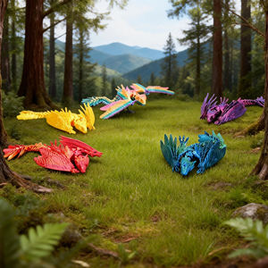 ของเล่นไดโนเสาร์พิเทอโรซอร์แบบพิมพ์ 3 มิติจากวัสดุ PLA ยืดหยุ่น น่ารัก ตลก ผลิตจากวัสดุที่เป็นมิตรกับสิ่งแวดล้อม เหมาะสำหรับเป็นของขวัญสำหรับเด็ก - Product Image 2