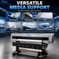 Machine d'impression numérique grand format, imprimante grand format de 1,8 m de large pour la production publicitaire