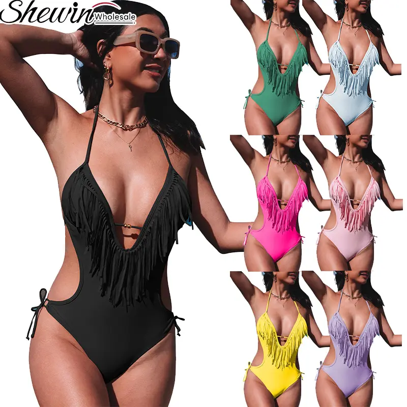 Summer 2023 New Product Designer High Waist Sexy Women Swimwear One Piece Swimsuit