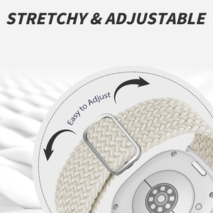 <span class=keywords><strong>Bracelet</strong></span> de montre en nylon extensible 40 mm pour <span class=keywords><strong>Samsung</strong></span> <span class=keywords><strong>Galaxy</strong></span> <span class=keywords><strong>Watch</strong></span> 8 FE, tissu doux pour la peau, <span class=keywords><strong>bracelet</strong></span> en tissu pour femmes - Product Image 3