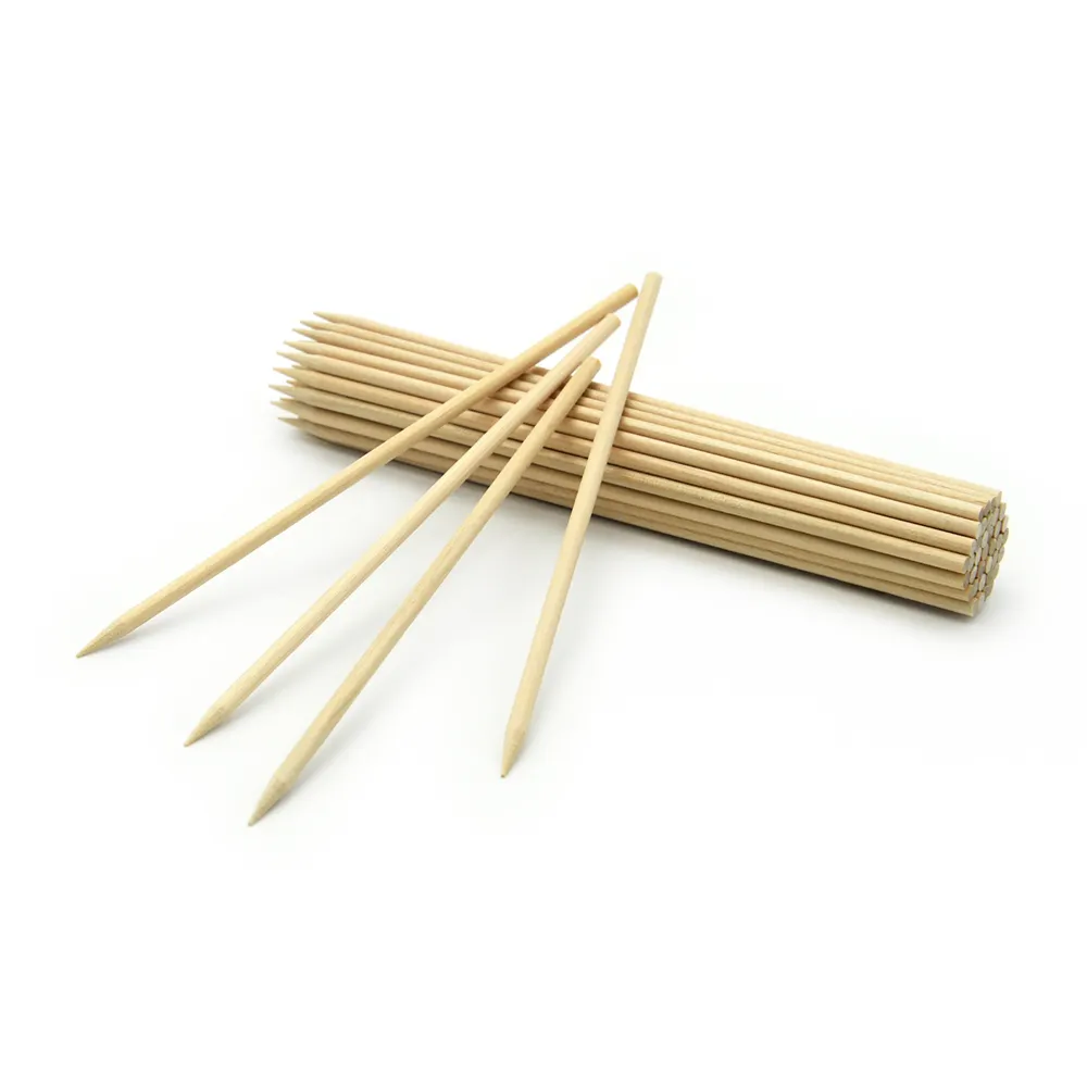 Bamboo Wooden BBQ Stick Barbecue Skewer Wooden Corn Dog Stick Apple Stick
