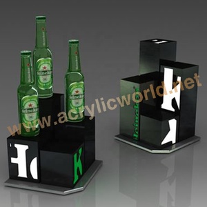 Acrylic LED Champagne Bottle Presenter with Luminous Base Illuminated Wine Display Stand for <b>Bar</b> and Nightclub - Product Image 4