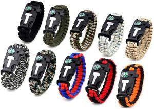 <span class=keywords><strong>Bracelet</strong></span> <span class=keywords><strong>de</strong></span> <span class=keywords><strong>survie</strong></span> personnalisé en corde avec boucle porte-clés, couteau et allume-feu 550 pour l'escalade, le camping et l'aventure en extérieur - Product Image 1