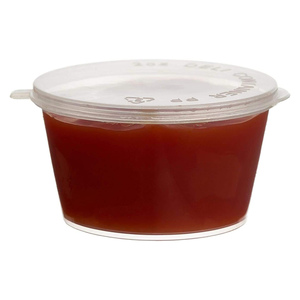 Factory Wholesale Clear PP <b>Plastic</b> Integral Hinged Lid Sauce <b>Cups</b> Different Sizes 1oz/1.5oz/2oz/3oz/3.5oz/4oz/4.5oz/5oz - Product Image 2